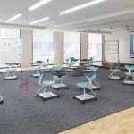 Ghế Đào Tạo Có Bàn Viết Cao Cấp MyChair TN831D