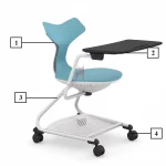 Ghế Đào Tạo Có Bàn Viết Cao Cấp MyChair TN831D