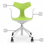 Ghế Xoay Văn Phòng Cao Cấp Nhập Khẩu MyChair TN831B
