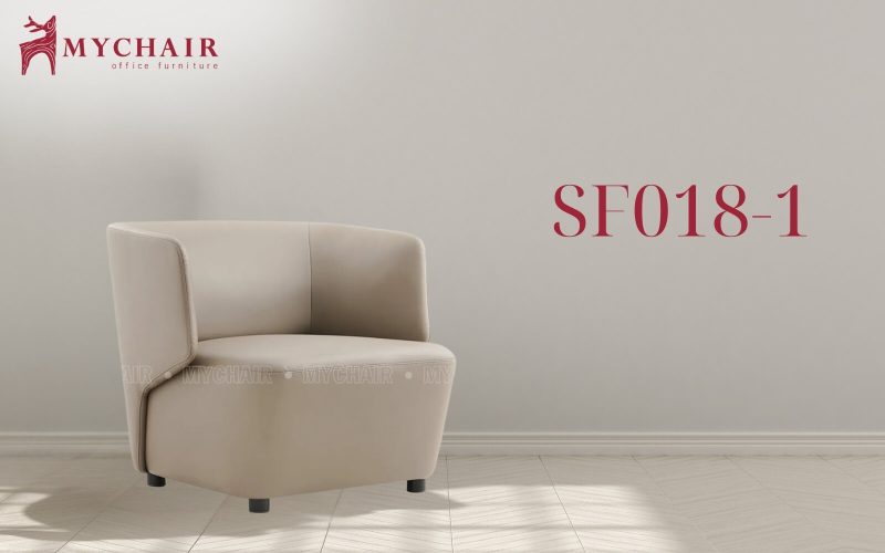 Mẫu sofa da cao cấp đơn MyChair SF018-1 được làm từ da PU