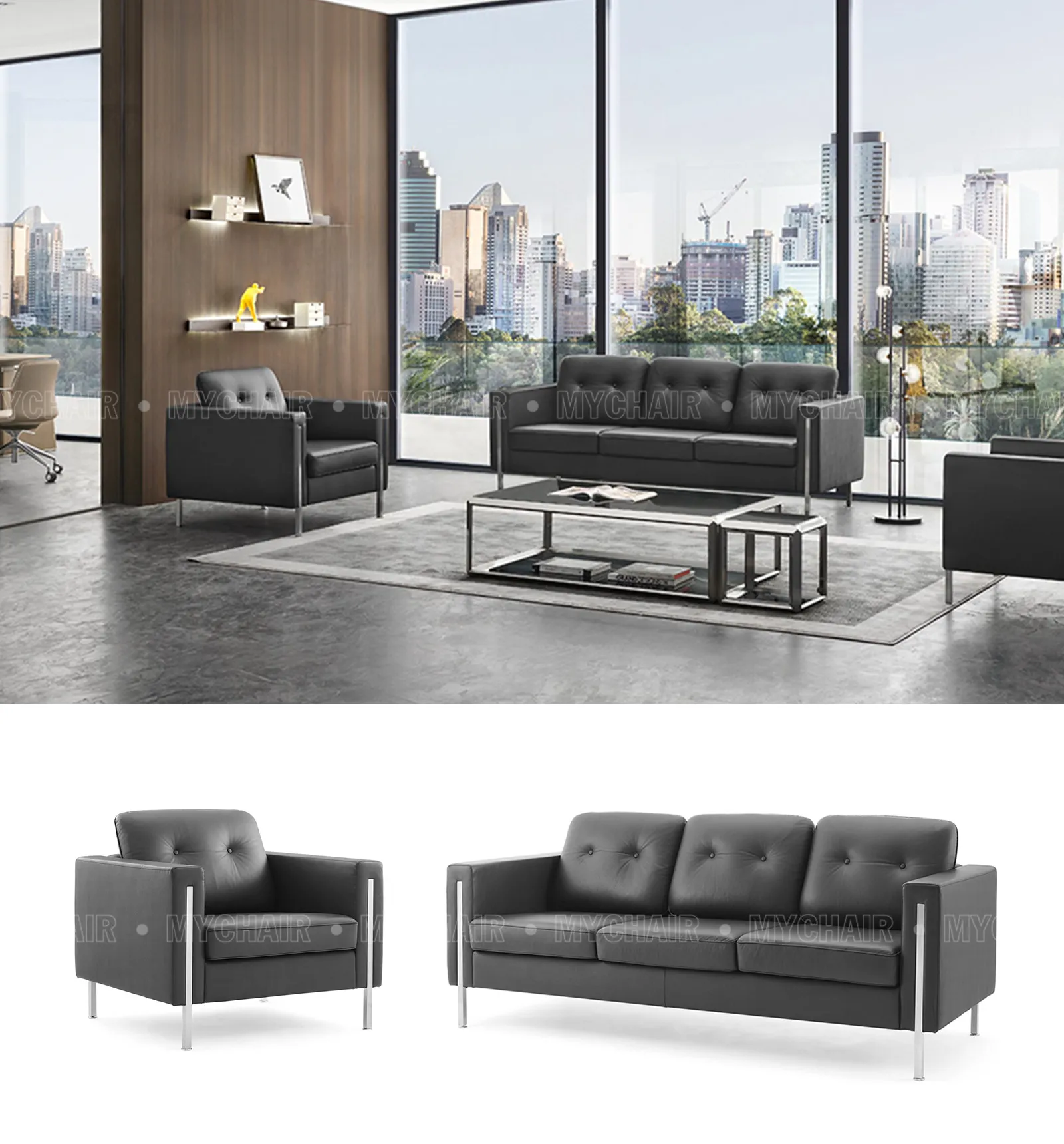 Bộ Sofa Da Cao Cấp Nhập Khẩu MyChair SF013