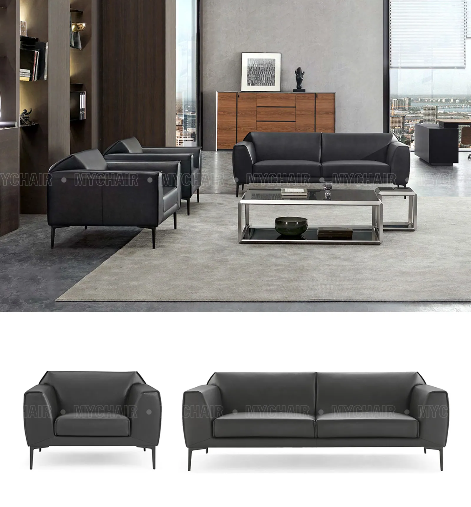 Bộ Sofa Da Cao Cấp Nhập Khẩu MyChair SF027