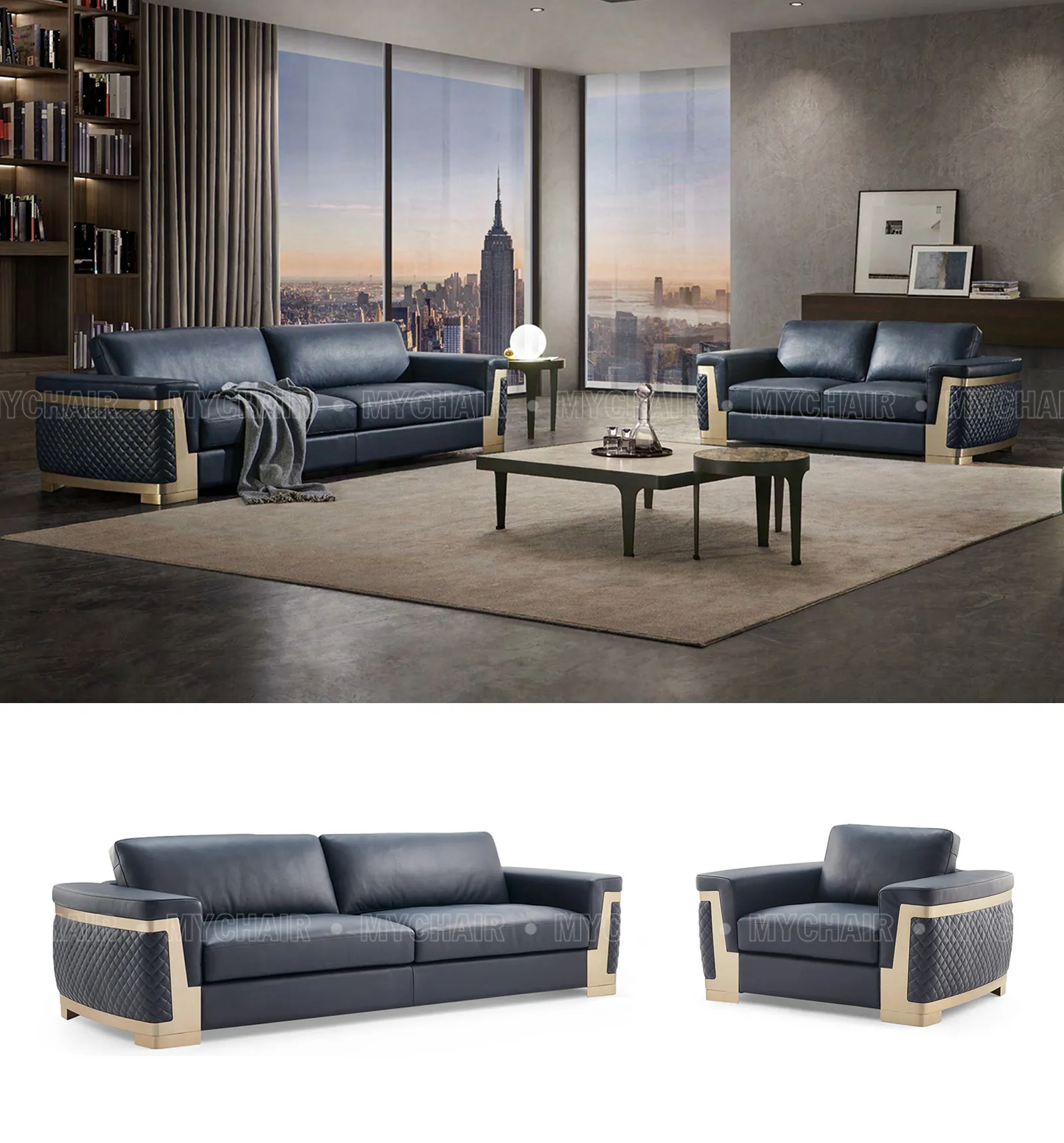 Bộ Sofa Da Cao Cấp Nhập Khẩu MyChair SF035