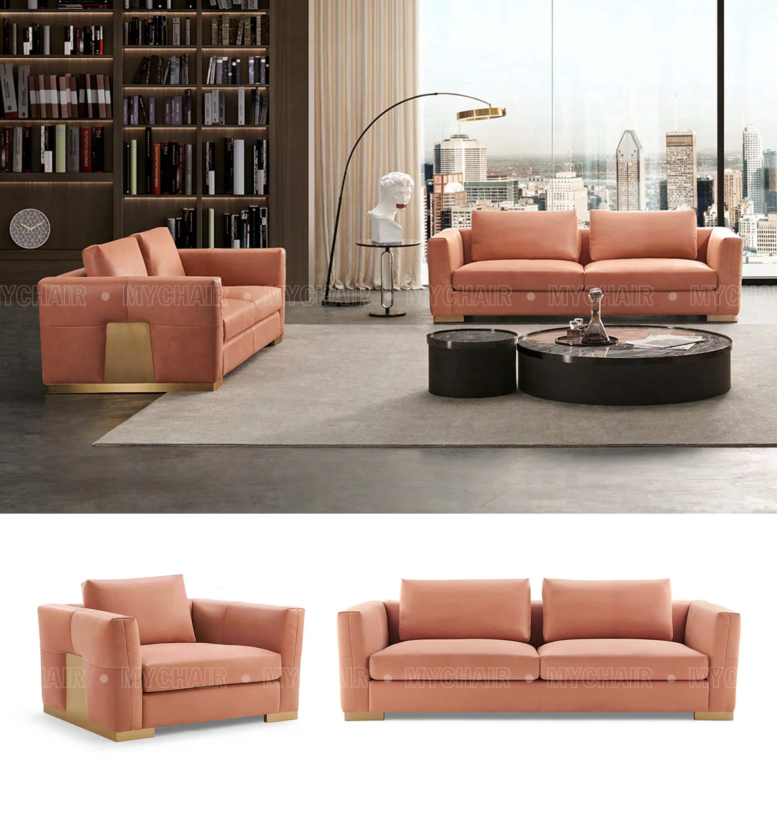 Bộ Sofa Da Cao Cấp Nhập Khẩu MyChair SF037