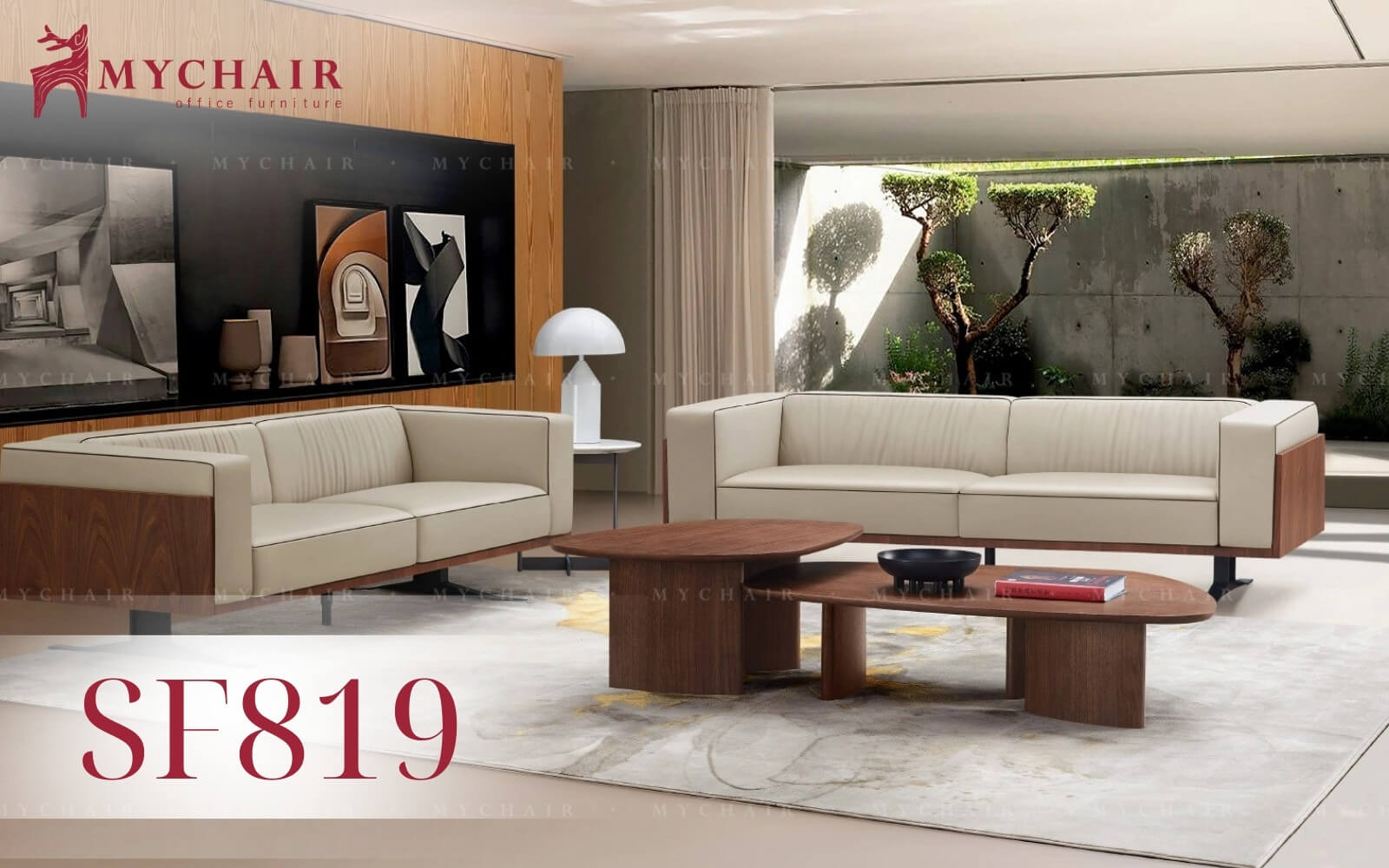 Ghế sofa da MyChair SF819 - tôn vinh đẳng cấp phòng khách hiện đại