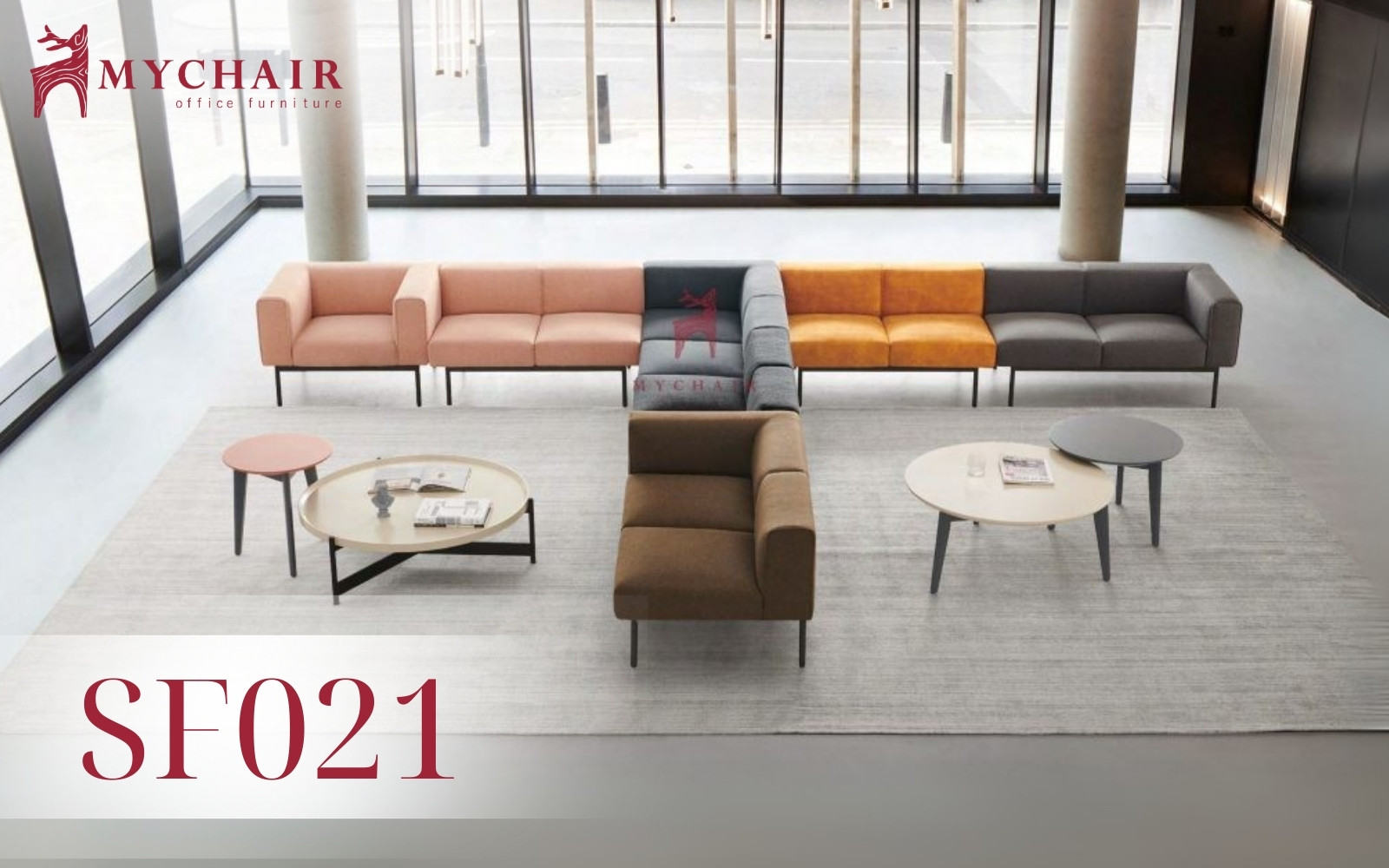 Sofa vải nỉ MyChair SF021 - Thanh lịch, tinh tế 