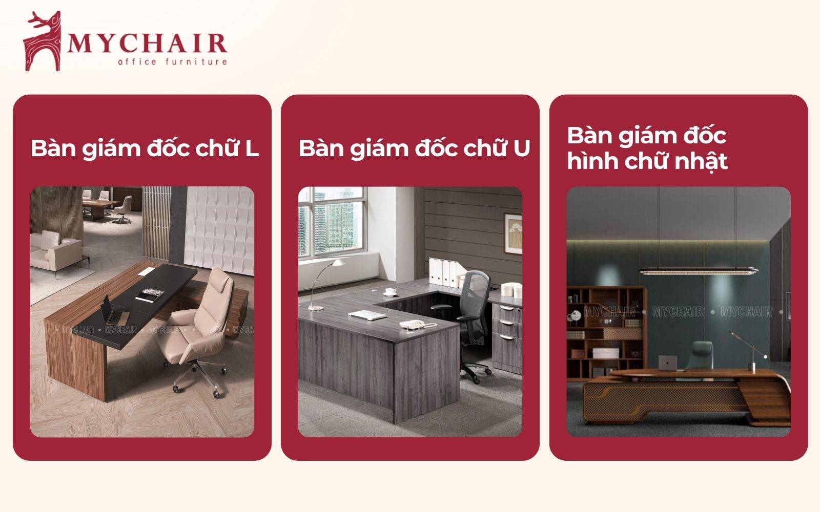 Các kiểu bàn giám đốc phổ biến nhất