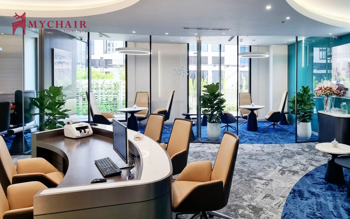 mychair cung cấp nội thất văn phòng cho mb bank