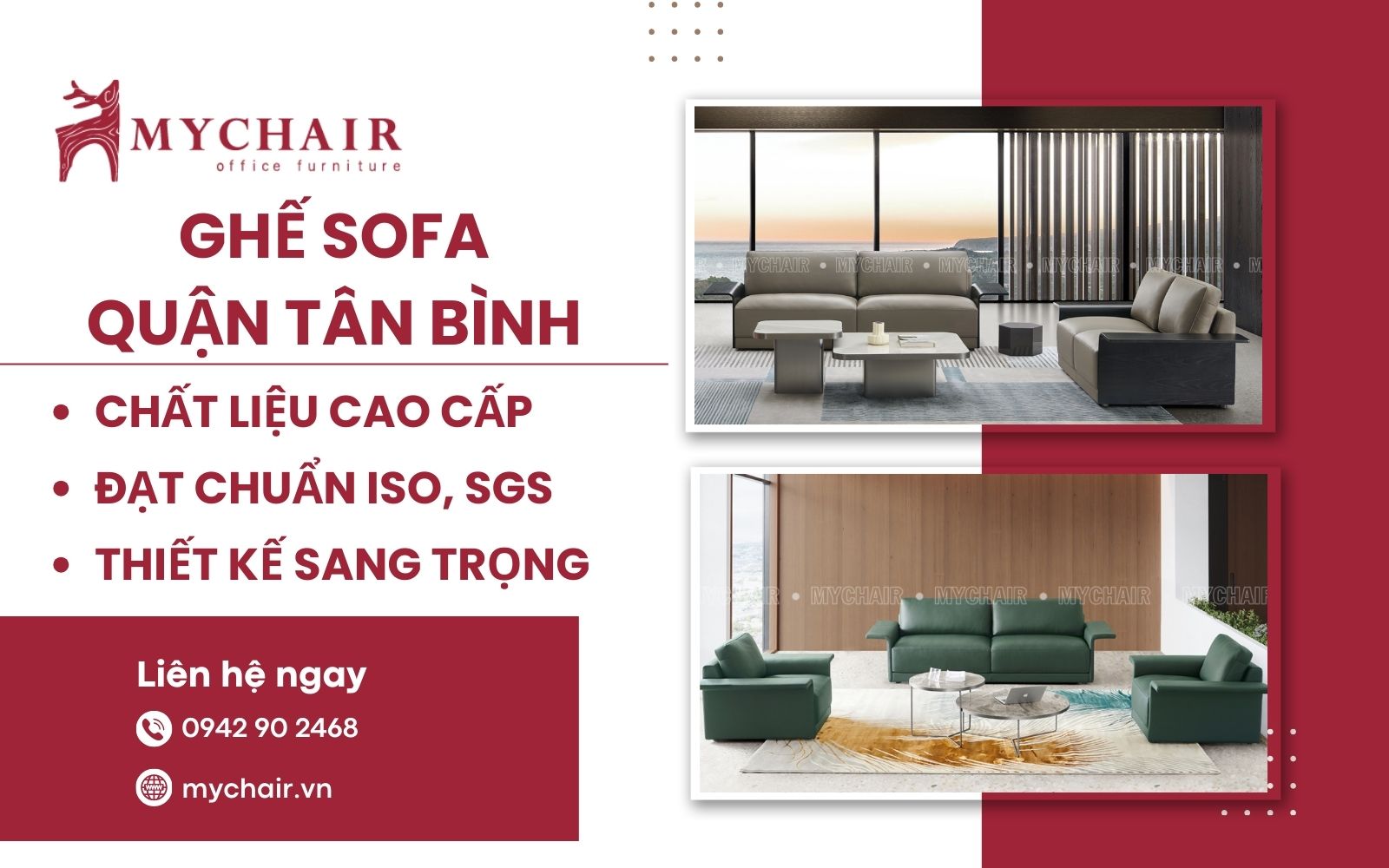 MyChair cung cấp đa dạng mẫu ghế sofa quận Tân Bình giá tốt