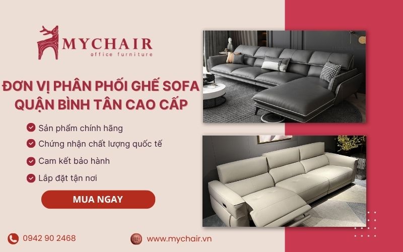MyChair cửa hàng nội thất cung cấp ghế sofa cao cấp quận Bình Tân