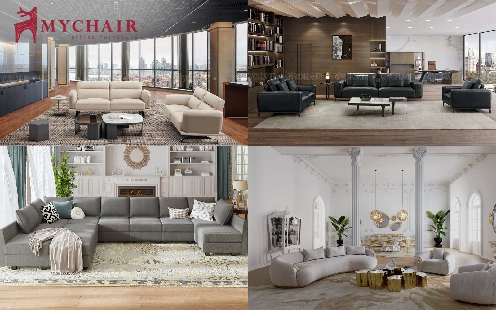 Các kiểu bố trí sofa cho phòng khách hợp lý, phổ biến