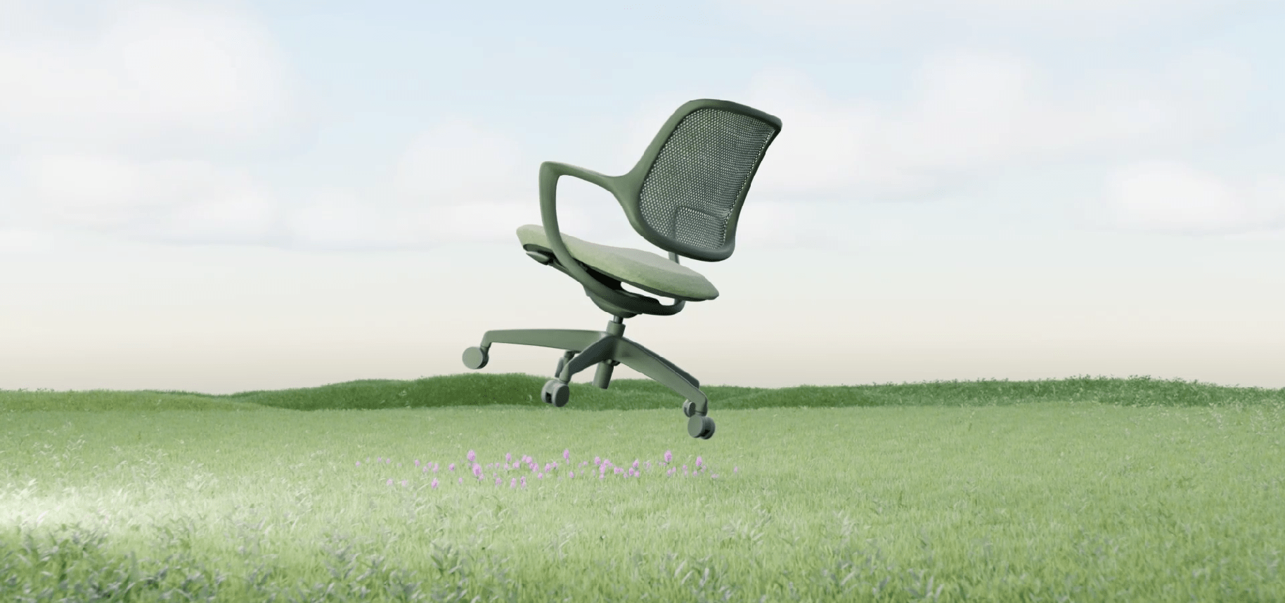 ghế xoay văn phòng lưới nỉ niro