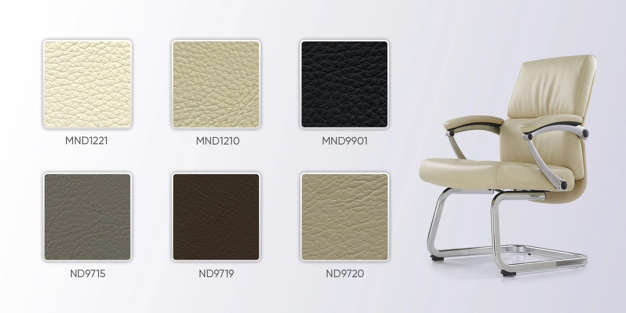 bảng màu da ghế 2467c