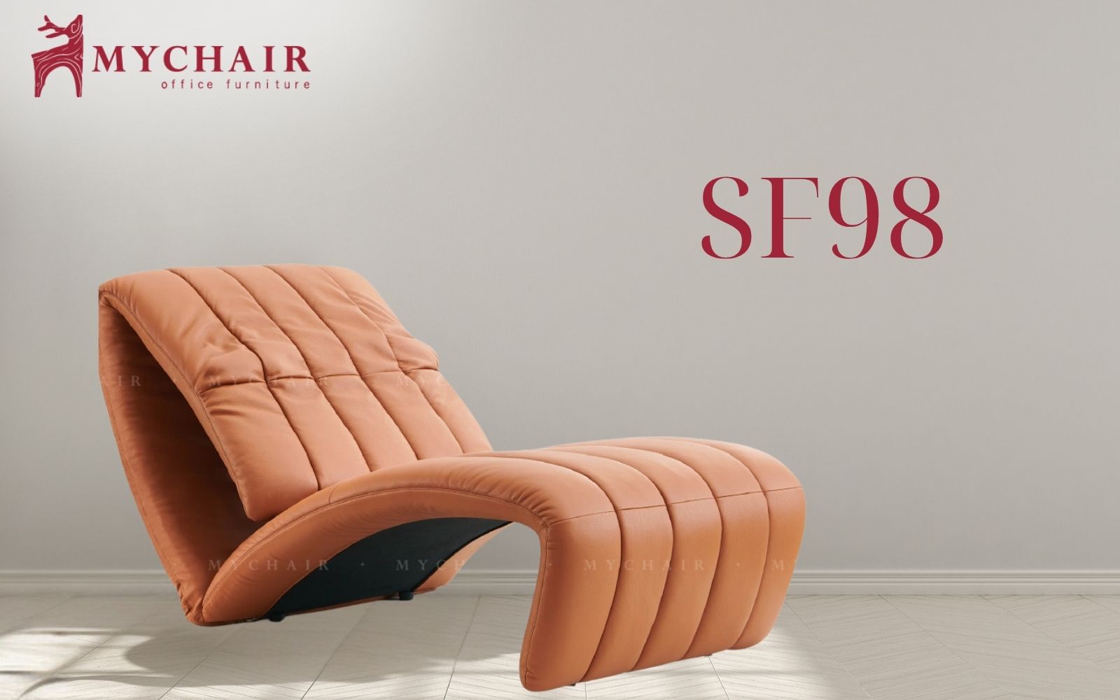 Sofa SF98 hiện đại, màu cam rực rỡ, tạo điểm nhấn ấn tượng Sofa MyChair SF98 hiện đại