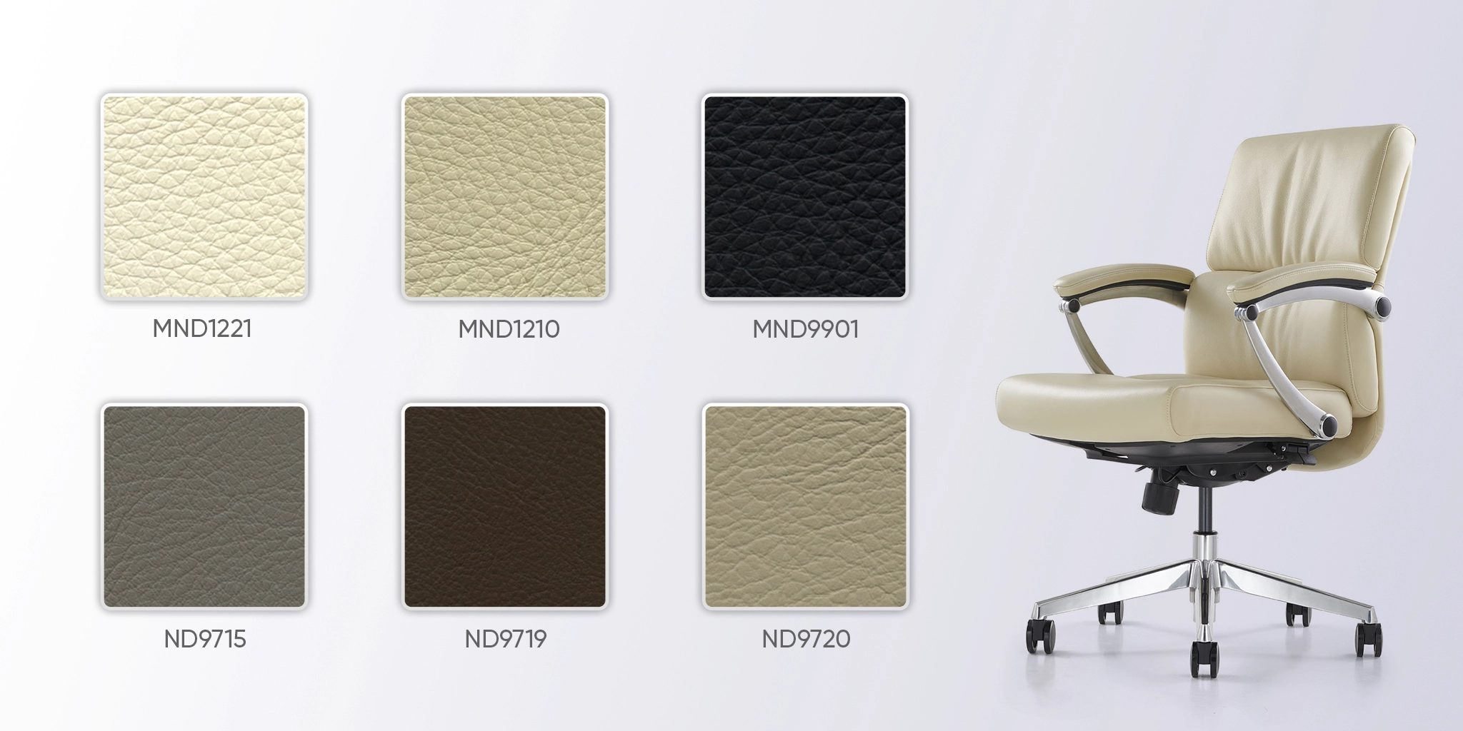 bảng màu da ghế 2467b