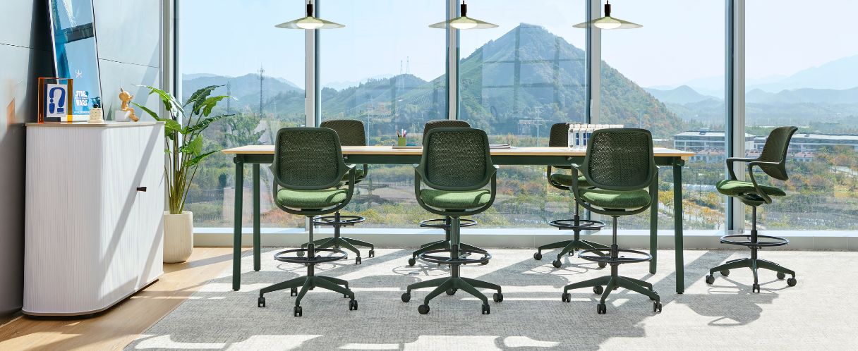 ghế xoay văn phòng lưới nỉ niro