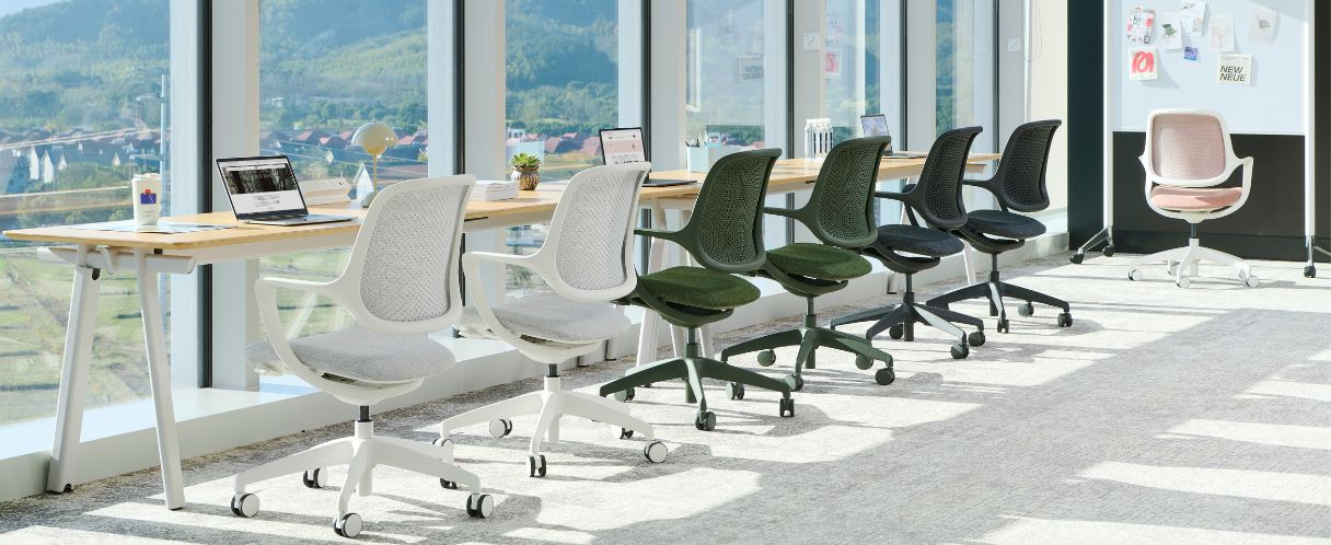 ghế xoay văn phòng lưới nỉ niro