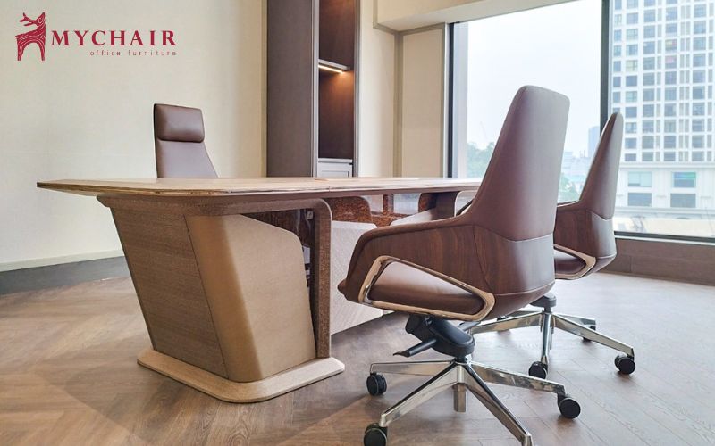 Hình ảnh thực tế ghế giám đốc tại MyChair ghế giám đốc da nhập khẩu