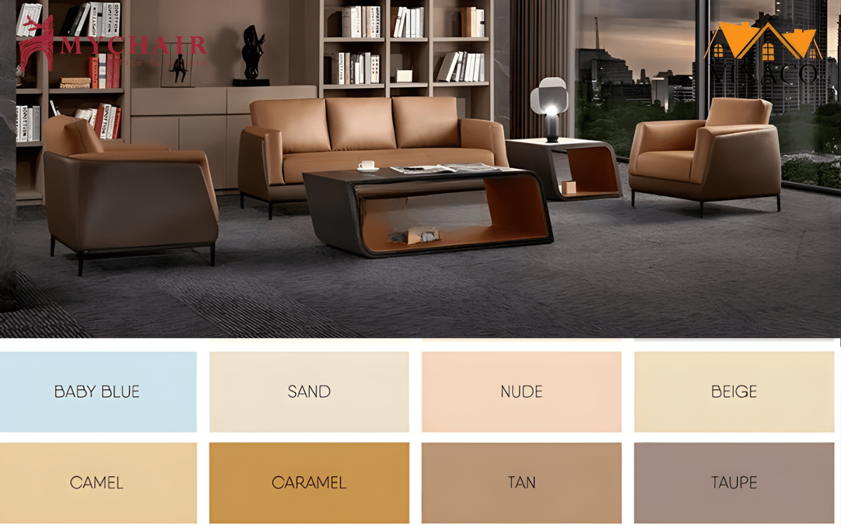 bảng màu sofa gam màu tối