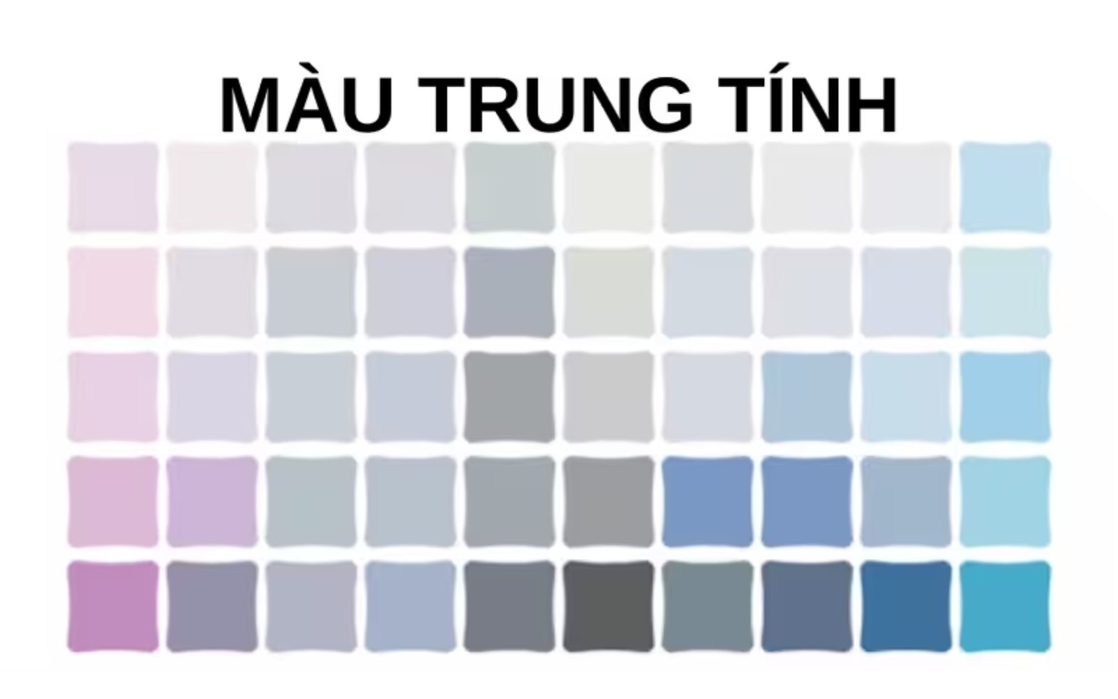 bảng màu trung tính chọn màu ghế sofa
