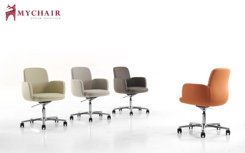 Ghế phòng họp làm bằng chất liệu lưới mang lại sự thoải mái tối đa khi ngồi