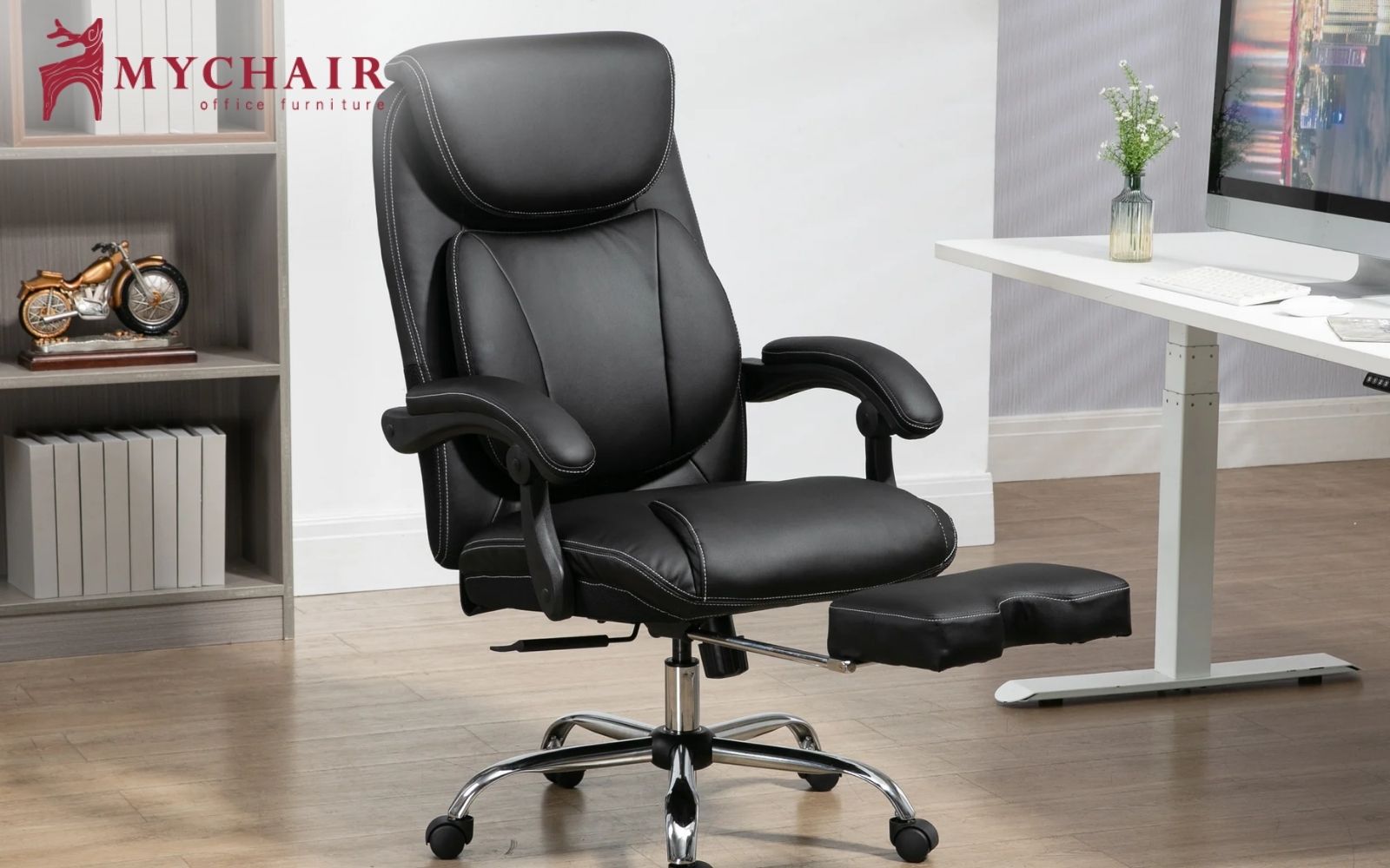 ghế công thái học da