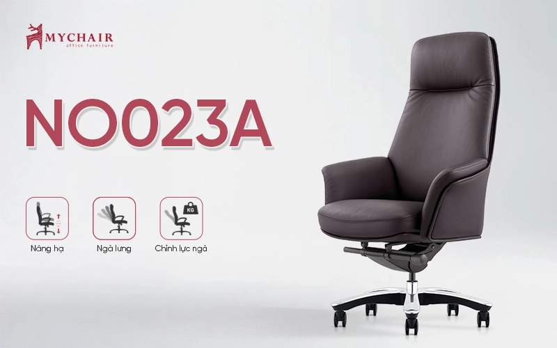 Ghế da giám đốc NO023A sang trọng, hiện đại với công năng vượt trội Ghế da giám đốc NO023A sang trọng, hiện đại