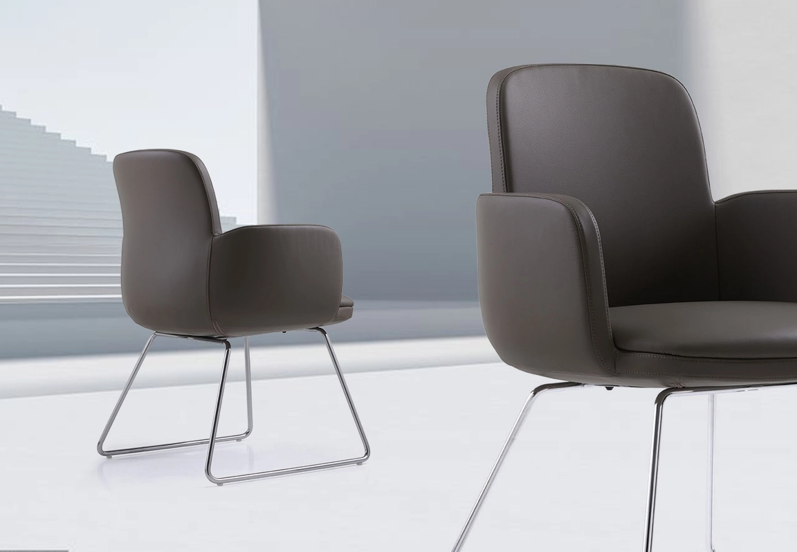 ghế ph&ograve;ng họp ch&acirc;n quỳ c2512-1