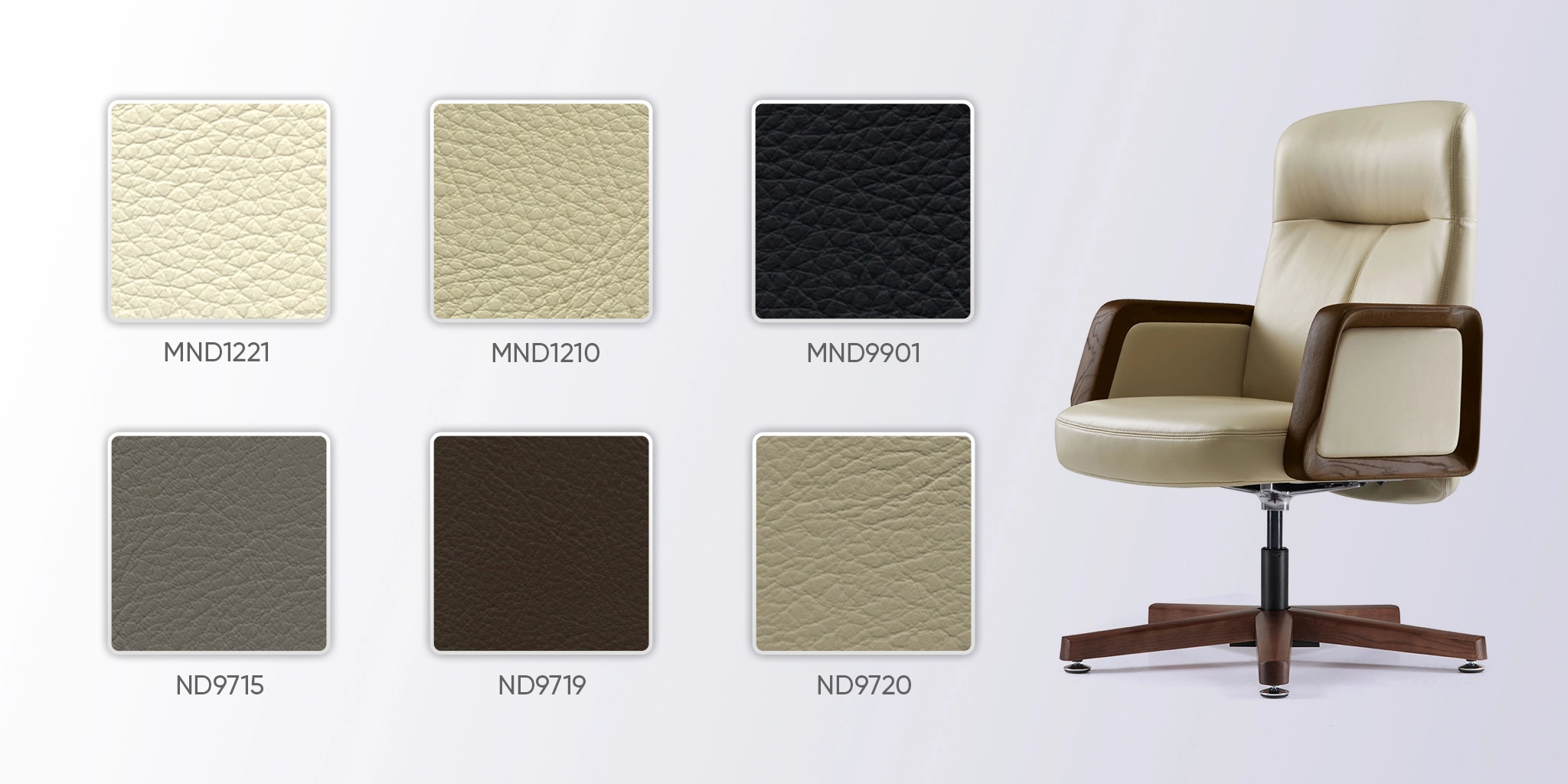 ghế da ph&ograve;ng họp 2560c