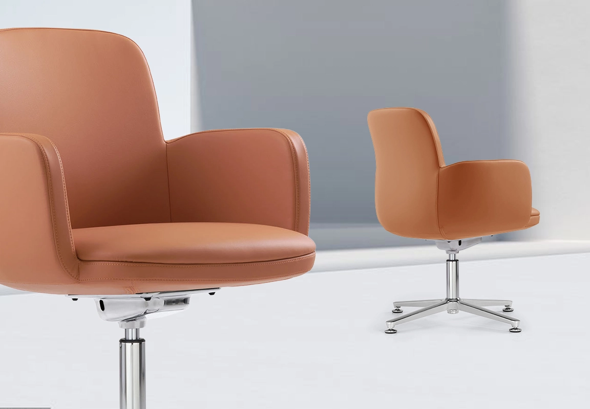 ghế ph&ograve;ng họp ch&acirc;n cố định 2512c