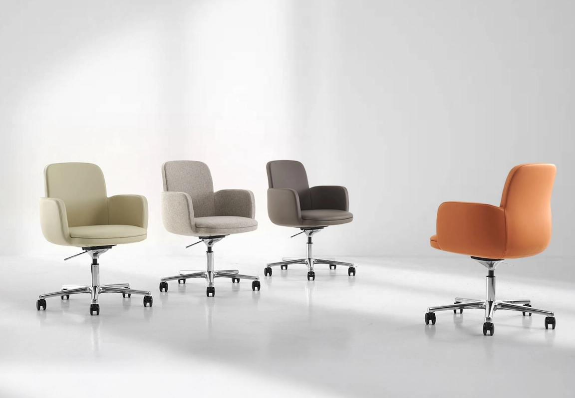 thiết kế ghế xoay ph&ograve;ng họp 2512b