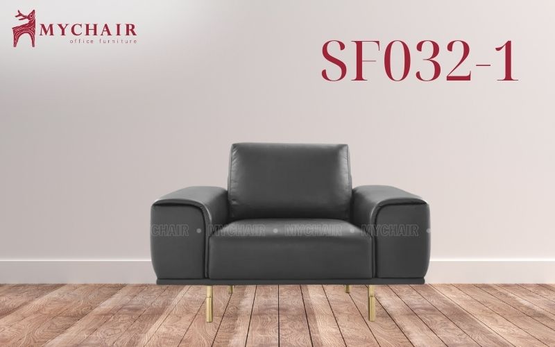 Ghế sofa đen sang trọng 1 chỗ ngồi MyChair SF032-1