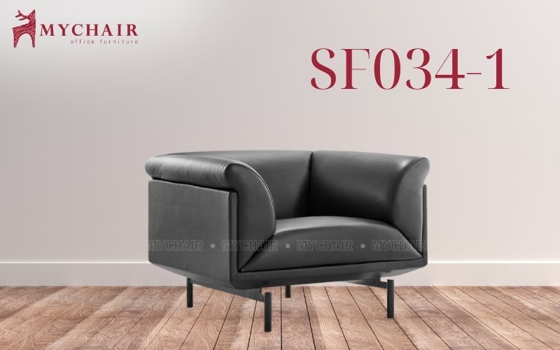 Sofa đen đơn 1 chỗ sang trọng SF034-1