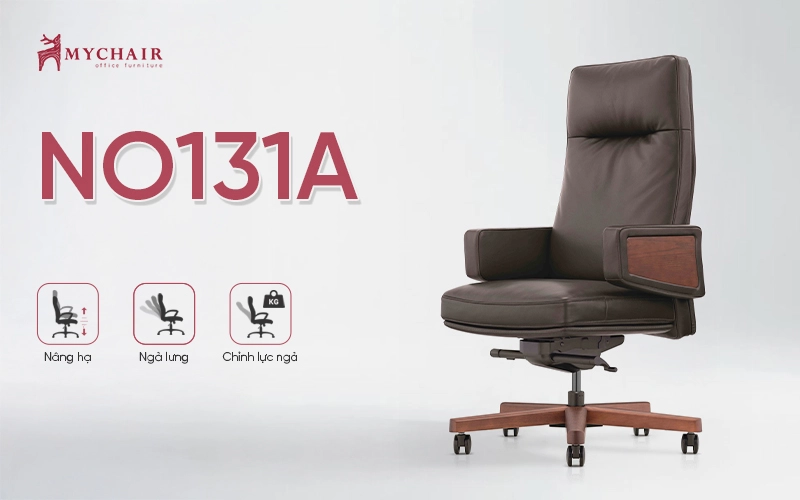 Ghế xoay giám đốc nhập khẩu NO131B mang đến sự thoải mái tối đa ghế giám đốc nhập khẩu NO131B