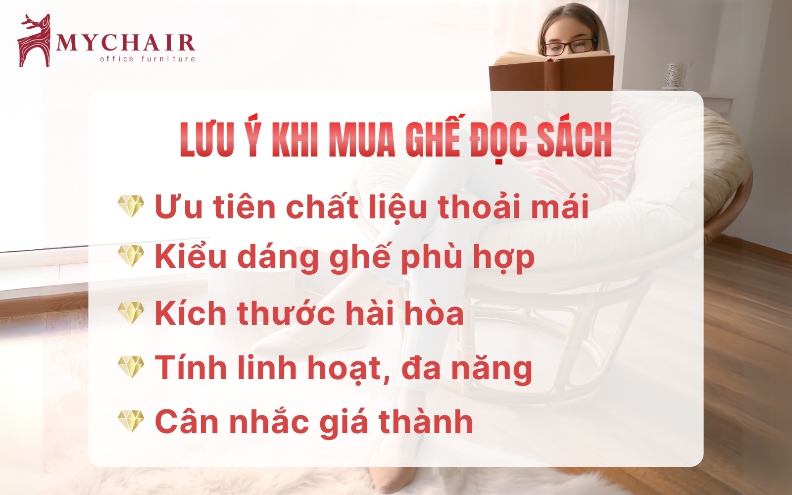 Bí quyết lựa chọn ghế thư giãn đọc sách phù hợp Bí quyết lựa chọn ghế thư giãn đọc sách phù hợp