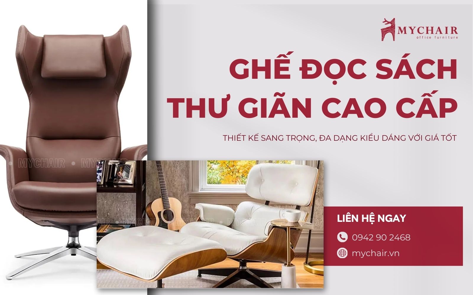 Chọn mua ghế thư giãn để đọc sách tại MyChair Chọn mua ghế thư giãn để đọc sách tại MyChair