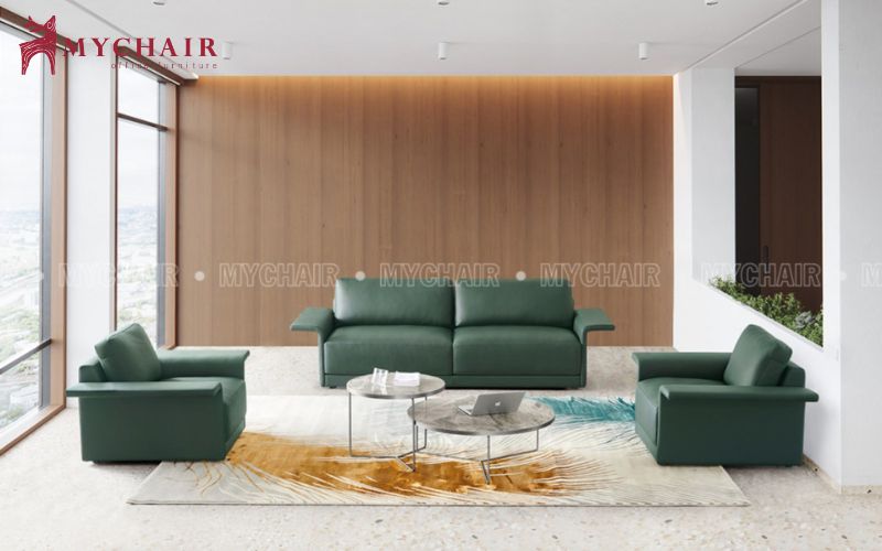 sofa màu xanh lá đậm