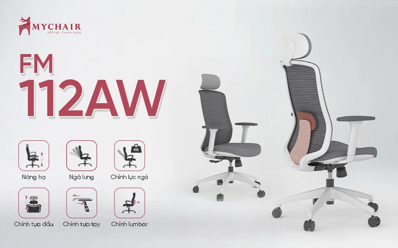 MyChair FM112AW thiết kế tinh tế, hỗ trợ sức khỏe người dùng