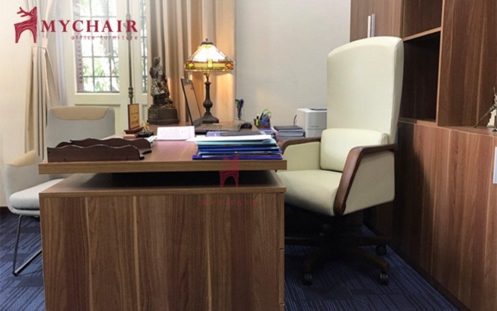 Ghế da văn phòng trang nhã, sang trọng NO533A