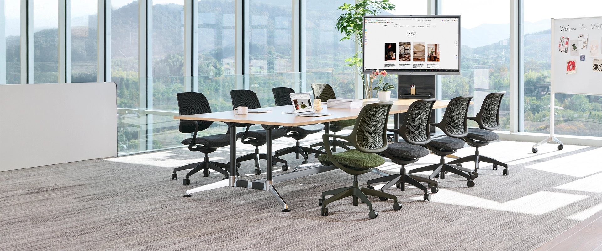 ghế họp lưới nỉ