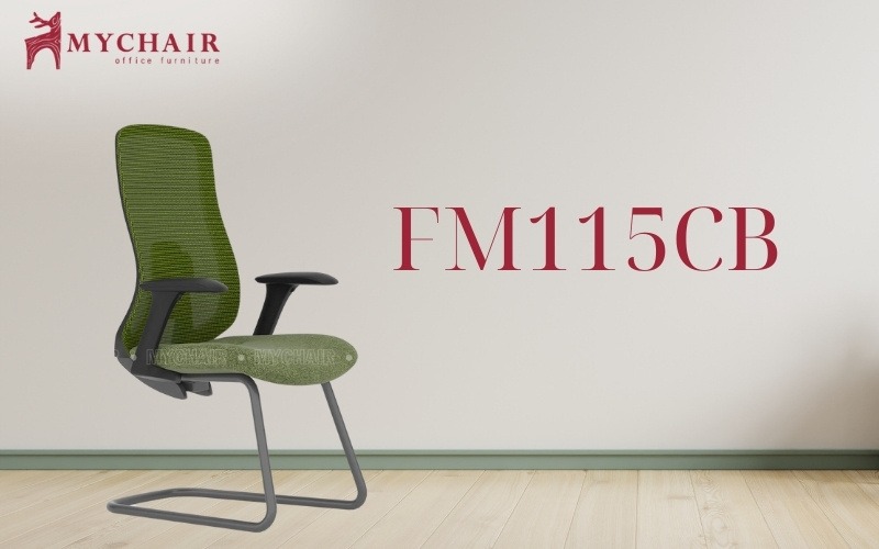 Ghế lưới văn phòng chân quỳ nhập khẩu MyChair FM115CB Ghế lưới văn phòng chân quỳ cao cấp MyChair FM115CB