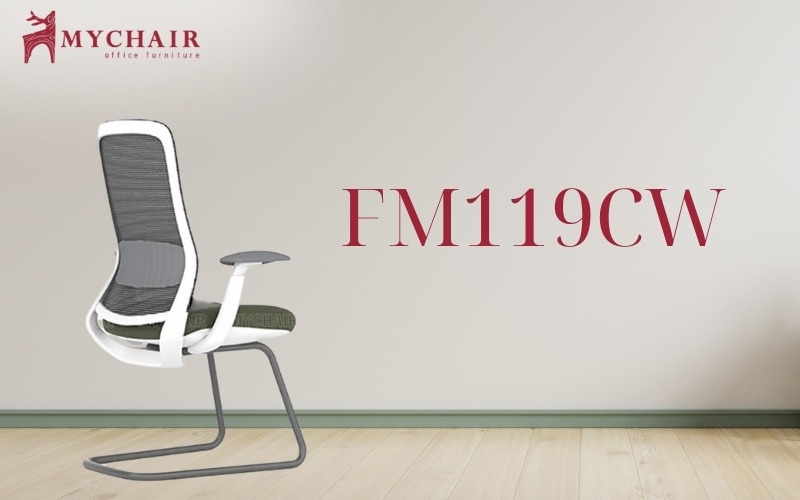 Ghế lưới văn phòng chân quỳ MyChair FM119CW MyChair FM119CW chính hãng ngồi êm ái thiết kế chân quỳ hiện đại