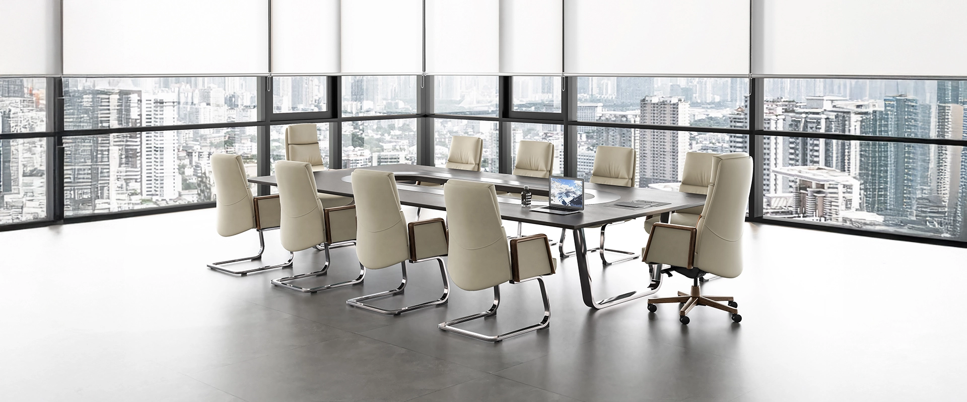 ghế phòng họp chân quỳ