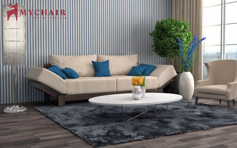 Ghế sofa bằng vải mang đến cảm giác mềm mại, thoải mái khi ngồi Ghế sofa bằng vải thư giãn thoải mái