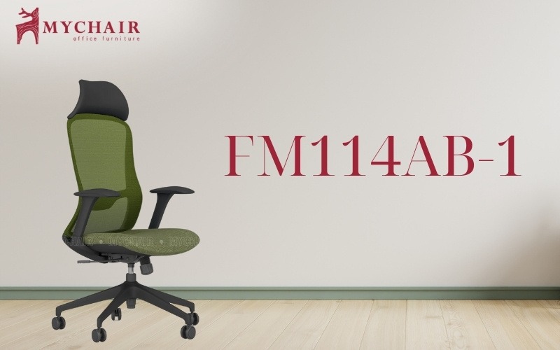 Ghế lưới văn phòng cao cấp MyChair FM114AB-1 Ghế xoay văn phòng lưng lưới MyChair FM114AB-1