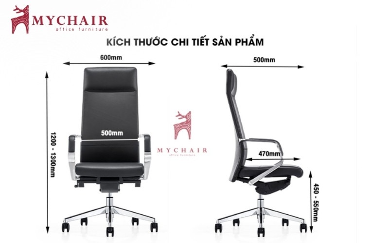 Kích thước ghế xoay văn phòng cao cấp chi tiết Kích thước thông dụng của ghế xoay ghế văn phòng