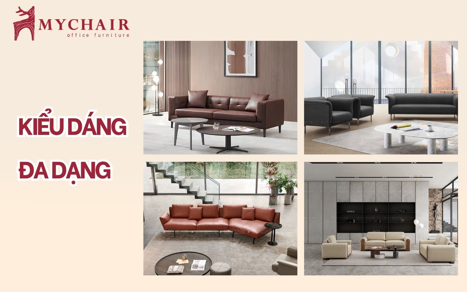MyChair mang đến bộ sưu tập ghế sofa quận 6 đa dạng kiểu dáng