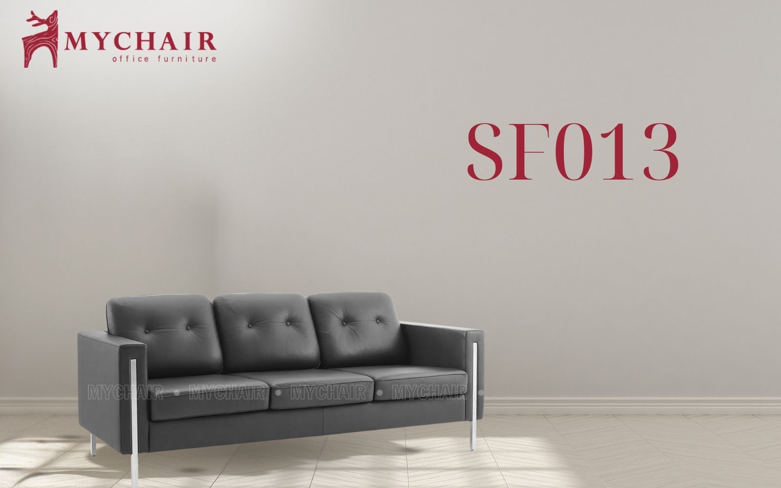Sofa chân sắt nhập khẩu SF013 sở hữu thiết kế hiện đại, tối giản