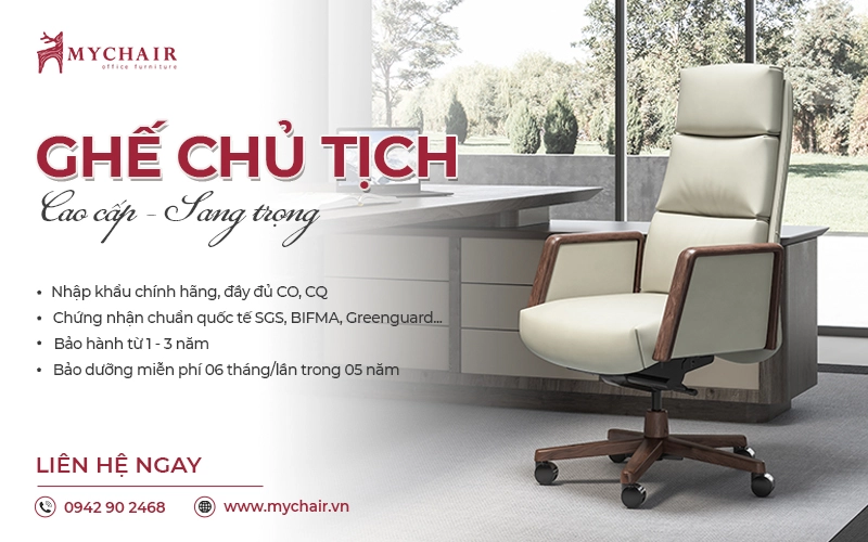 Chọn mua ghế chủ tịch MyChair nhận ngay giá ưu đãi, chất liệu bền tốt