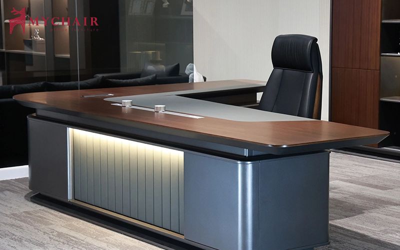 bàn giám đốc chân sắt NBLD07